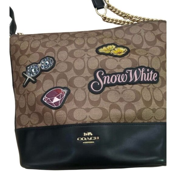 Coach x Disney‎ Snow White Shoulder Crossbody Bag, Limited Edition, Patches - Picture 5 of 11